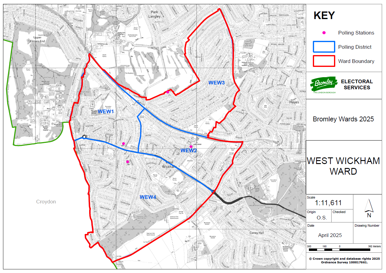 West Wickham Ward Map